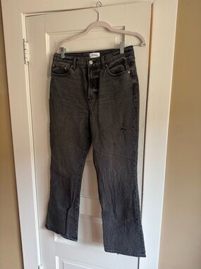 pistola Black Wide Leg Flare Jeans